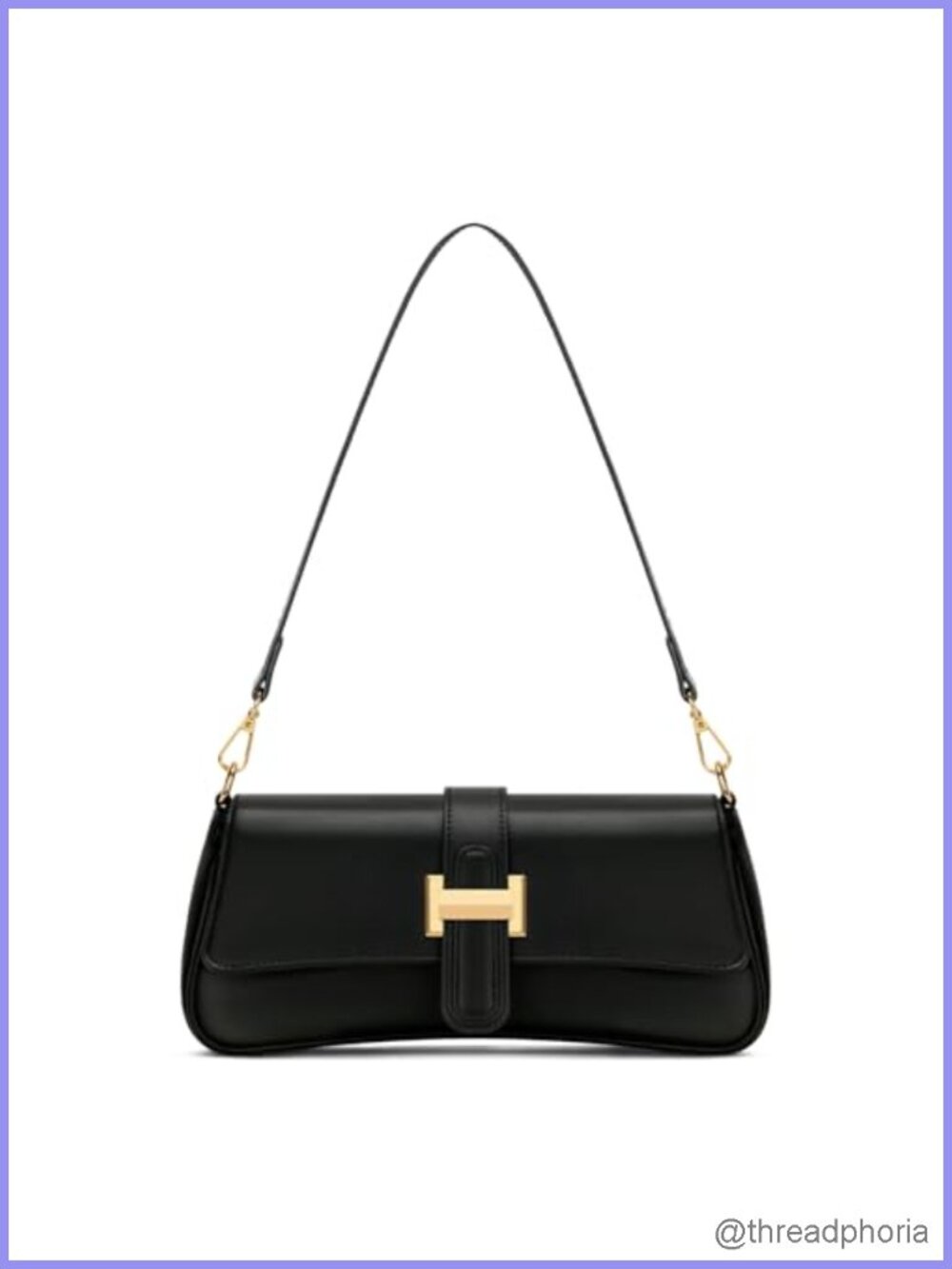 Women's Small Hobo Handbag PU Leather Retro Clutch Purses with Gold Chain Strap